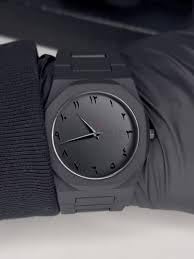 4 PC Arabic Black Numeral Watch, Minimalist Stainless, Aura watch, Mateblack, Octagonal Case